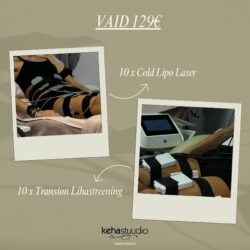 10 x Cold Lipo Laser + 10 x Transion Lihastreening